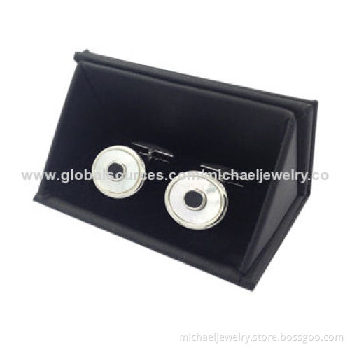 Cufflink boxes, made of special leather and paper, suitable for cufflink packing
